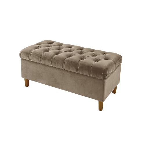 Homepop K8687-B309 Home Decor | Tufted Ainsley Button Storage Ottoman Bench thumb #10
