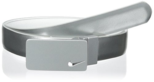 Nike Women's Silver-Tone Plaque Reversible Belt