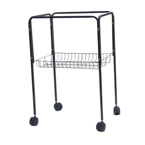 Generic Bird Cage Stand Vanity Tray Iron Frame Multifunctional Simple Pet Cage Stand Perfume Tray for Laundry Bedroom Home Bathroom, Black