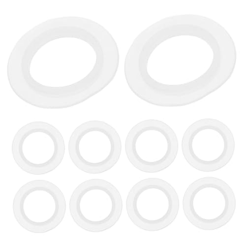 CATIEBYE 10pcs Silicone Sink Drain Gasket Seal Rings for Kitchen and Bathtub Basin Mounting Sealing Washers Preventing Water Leakage