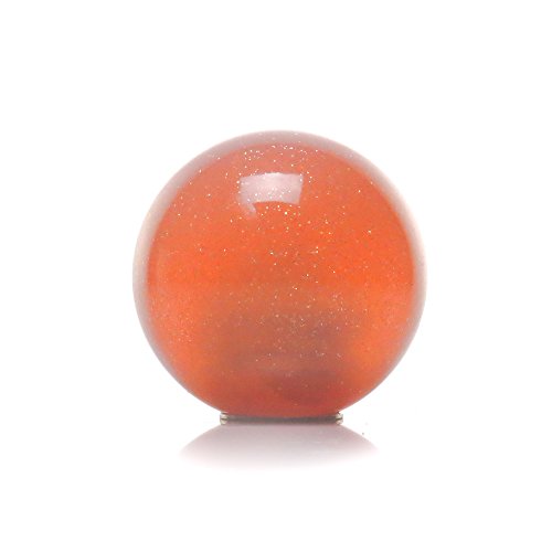 American Shifter 36162 Orange Metal Flake Shift Knob with 16mm x 1.5 Insert (Black Automotive Air Defrost and Feet)