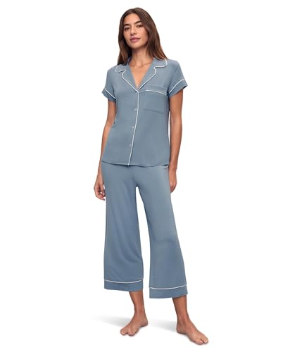 Eberjey Gisele Short Sleeve and Cropped Pant PJ Set