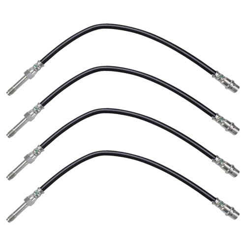 TRQ Front & Rear Brake Hose Set Compatible with 2003-2006 Dodge Sprinter 2500 Sprinter 3500 2002-2006 Freightliner 2012-2019 Mercedes-Benz 2019