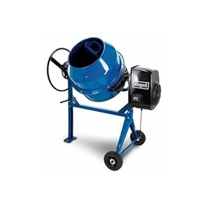 Scheppach MIX125 Betonmixer, 550 W, inhoud 125 l, toerental 26,6 min-1, duurzaam en robuust