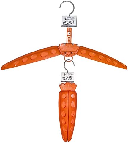 BECAPRO Wetsuit Hanger Foldable Surfing Suit Rack(Orange)