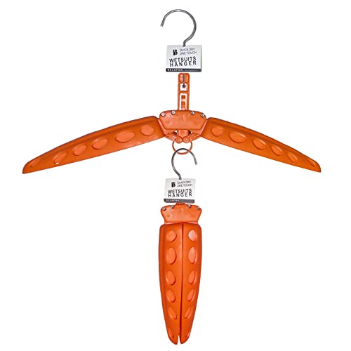 Becapro Wetsuit Hanger Foldable Surfing Suit Rack(Orange) #TOP8