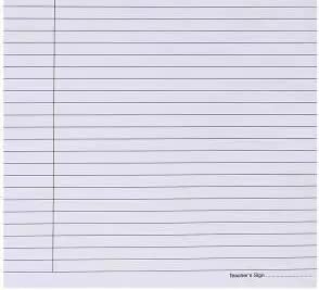 Image of Set of 100 One Side Ruled Sheets for School Project, Assignment, Home Work, Office File 90 GSM (A4 One Side Ruled White Sheets 100)