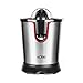 Solac Stillo 300 - Exprimidor de inox de 300W con motor AC. Con tapa presionable y desmontable. Con 2 conos para naranjas y limones. Sistema de vertido continuo. Con ventosas. Filtro de INOX.