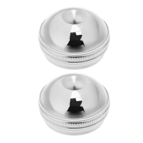 Micro Traders 2pcs 18.4mmx10.9mm Silver Flute Head Flute Crown Screw Cap Headjoint Screw for Flutes