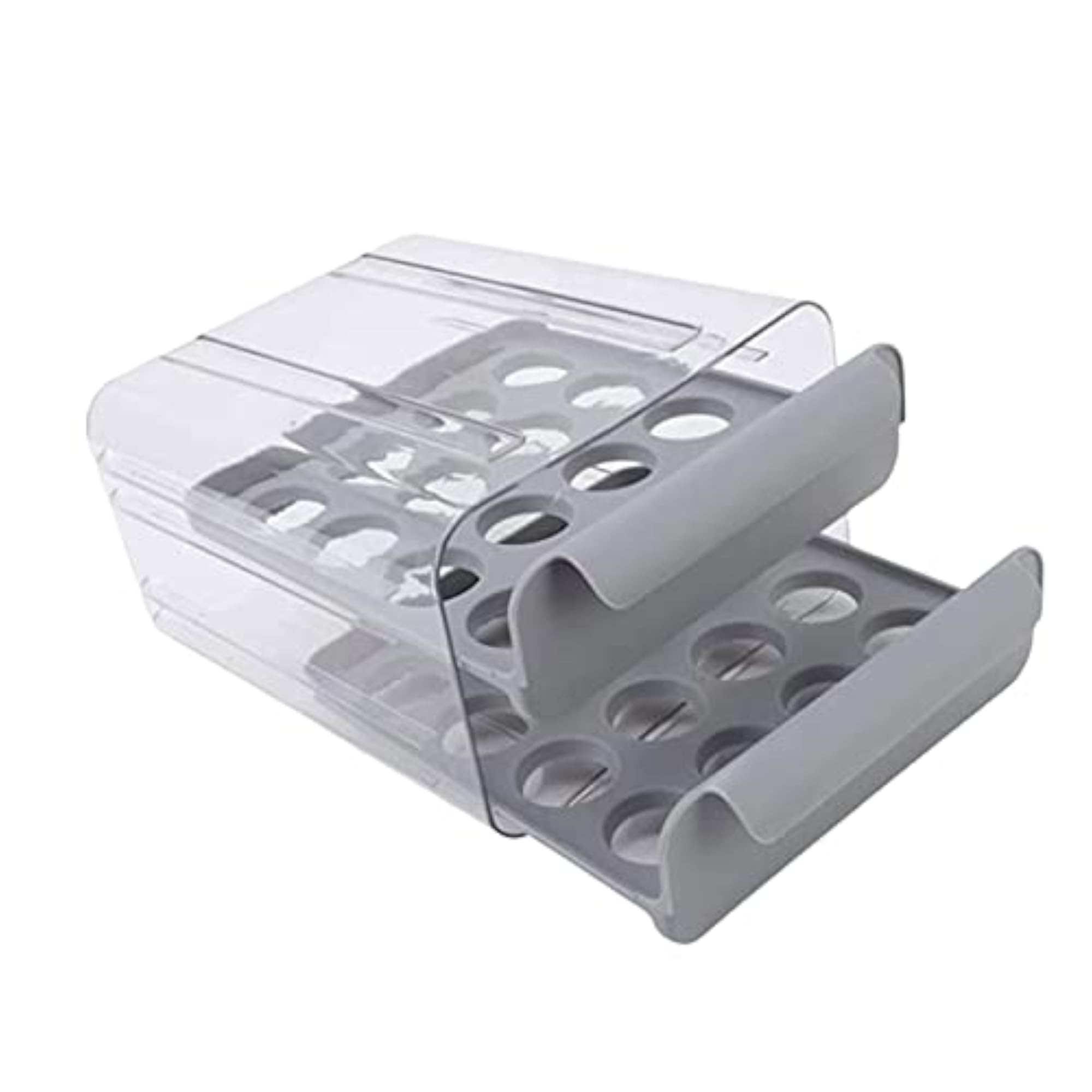 Clear Egg Storage Container with Handle for Kitchen