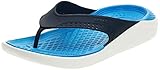 Obermaterial aus matlite Crocs Unisex LiteRide Flip Clogs, Navy/White, 38/39 EU