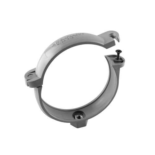 jardiboutique - un collier de fixation gouttière ø 100 mm couleur gris