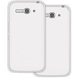 UOGNADGD 2-Pack TPU Case Compatible with Alcatel One Touch Pop C9 7047D Phone Cover - Shockproof Flexible Protective Accessories with Precise Cutouts (White+White)