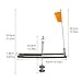 Ice Fishing Tip Up Flags, Reliable Trigger System, ABS+Stainless Steel, Ice Fishing Gear, Angler Tip Up Accessory, Weather-Resistant Design, for Professionals Men Women Dad Father Husband