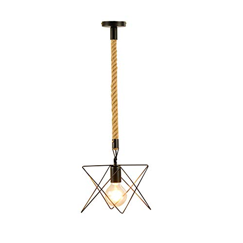 Lámpara colgante triangular de estilo industrial retro para iluminar salones modernos