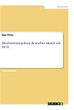 Dividendenrenditen deutscher Aktien seit 1870