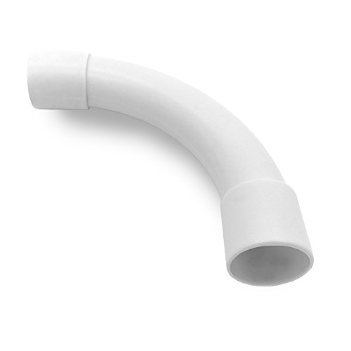 ARLI 25x Rohrbogen M20 90° für Elektrorohr Stangenrohr Leerrohr PP Installation Rohr gemufft Kabelkanal Installations Haus Keller Wand Decken Montage Kabelrohr allzweck aller Art von Kabel 20 mm