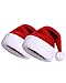 KONVINIT 2 Pezzi Cappello Natale Bimbi Cappello Bambini Babbo Natale Rosso Babbo Natale Cappello Festa per Feste Cappello Babbo Natale Bambino