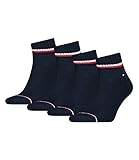 Tommy Hilfiger Herren Iconic Sports Quarter Sportsocken 100001094 4 Paar, Größe:43-46, Artikel:-322 dark navy