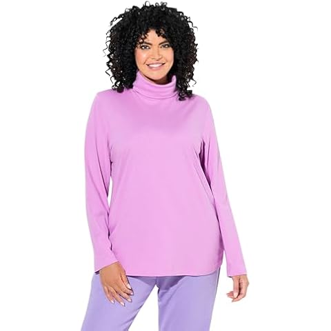 Ulla Popken Plus Size Long Sleeve Turtleneck Cover