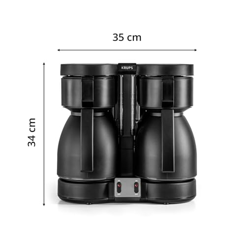 KRUPS Duothek Thermo Filterkaffeemaschine, zwei separate Isolierkannen und Brühvorgänge, sehr gute Isolierleistung… – Ansicht 6