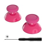 eXtremeRate Analogici 3D Joystick Levette Analogiche Thumbstick Ricambio per Nintendo Switch PRO Controller con Cacciavite a Croce(Rosa)