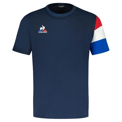 T-Shirt Manches Courtes Le Coq Sportif Presentation Tee Bleu S
