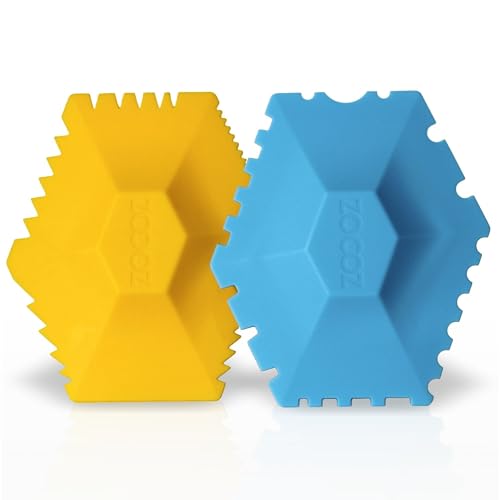 ZOCOZ Chef Plating Tools Culinary Set - 2 Silicone Wedges with 12 Patterns - Professional Chef Tools for Food Plating, Pastry Art, and Chef Gifts