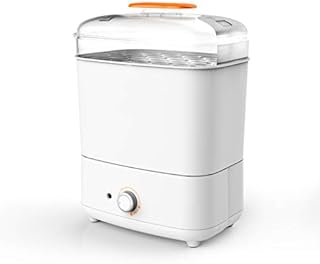 Electric Steam Sterilizer,Bottle Steriliser And Dryer Electric Baby Bottle Sterilizer Large Capacity With Auto Power-Off (Color : White)
