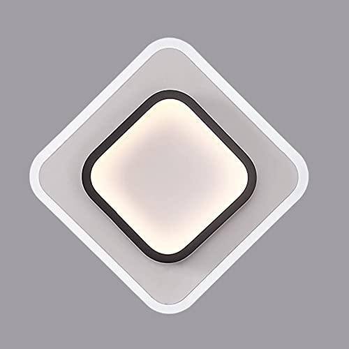 Aplique de pared LED de 10W y 6000K con pantalla acrílica cuadrada para dormitorio 2