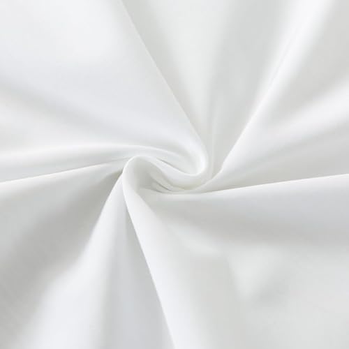 WhatsBedding Standard Size Pillowcases Set of 2, Soft & Breathable Pillow Covers for Bed, Cotton Pillow Case with Envelope Closure, White, 20x26