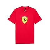 PUMA Men's Scuderia Ferrari Formula 1 Graphic T-Shirt, Rosso Corsa Colored Shield AH25, XX-Large