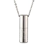 leger 純チタン メモリアルネックレス 日本製 肌に優しい 錆びにくい 軽量 防水 耐熱性 遺骨ペンダント ネックレス シンプル レジエ 50cm ~ 70cm PC41-1 (50)【 彫刻不可 】