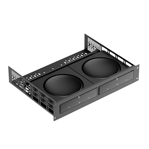 ynVISION.DESIGN Custom Rack Shelf Compatible with SONOS AMP | Rack Mountable (Pack of 2)
