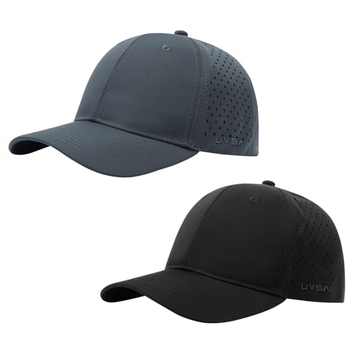 Image of UPF 50+ Performance Water Resistant Baseball Cap Lightweight Breathable Hat Golf Running Boat Hiking for Men Women