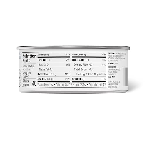 Image of Amazon Grocery, Premium Shredded Chicken Breast, 10 Oz (Pack of 6)