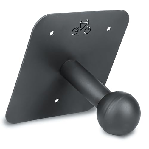 SROCHN Wandhalterung Fahrradträger, Kugelkopf Fahrrad-Heckträger Wandhalterung mit Schrauben und Kunststoff-Spreizdübel (Grau)