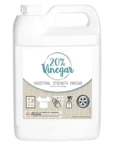 Bluewater Chemgroup 20% Professional Grade Concentrated Vinegar | Dilutes to 4 Gallons of Multipurpose Cleaning Vinegar | 4X Power Vinegar | Hundred's of Industrial & Home Uses