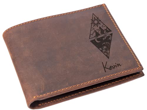 Camping Wallet, Adventure Wallet,Anniversary Gift for Him,Personalized Wallet,Mens Wallet,Engraved Wallet,Leather Wallet,Custom Wallet,Boyfriend Gift for Men,Gift for Dad