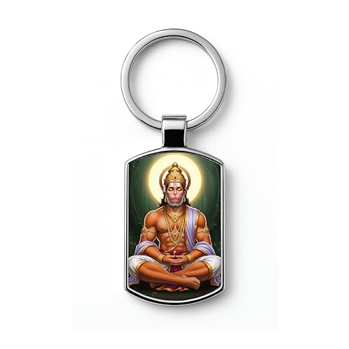 Image of Stylish Metal Keychains with Permanent Glossy Print - Inspirational Quotes & Spiritual Designs - Perfect Key chains for loved ones, Personal Use, Gifts & Return Gifts