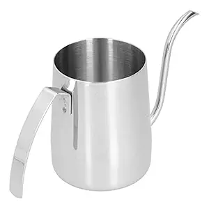 Coffee Kettle, Coffee Pot PTFE for Home for Living Room for Office(350ml Stainless Steel)