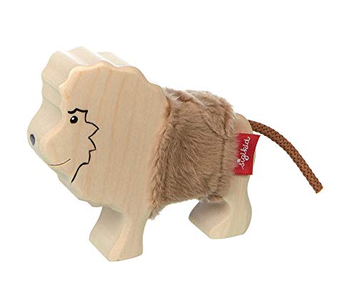 Lion en bois figurine animaux Sigikid 39515 Cudly Wudly éveil