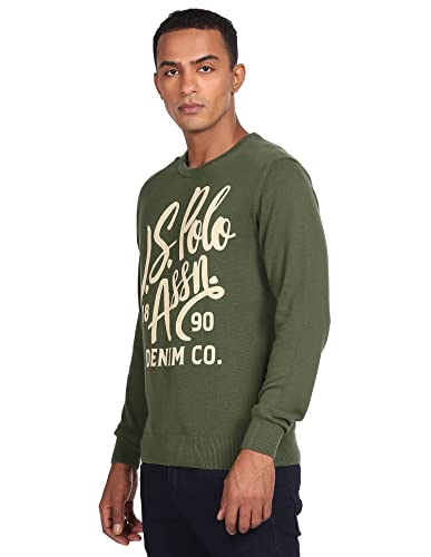 Image of U.S. POLO ASSN. Cotton Men Round Neck Sweater