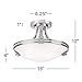 Deco Ceiling Light Semi Flush Mount Fixture Brushed Nickel 16