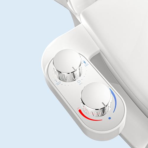 COSYLAND Bidet Hot and Cold Water - Water Pressure Adjustable Bidet Attachment for Toilet with Sanitary and Feminine Wash Mode - Quick Installation Jet Spray with Self-Cleaning Dual Nozzles by COSYLAND - Used condition - CA$48.11