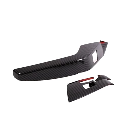 AYEXNSV Adhesivo for el Marco del Interruptor del elevalunas eléctrico Compatible con Chevrolet Corvette C7 2014-2019 (Juego de 3 Unidades) - Accesorio Interior for automóvil Estilo Fibra de Carbono
