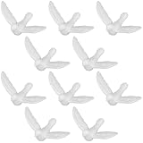 Modèle réduit : ce modèle de pigeon blanc présente une apparence réaliste, une excellente texture et un aspect soigné. il constituera un excellent choix pour votre décoration miniature, un ornement d'oiseau miniature