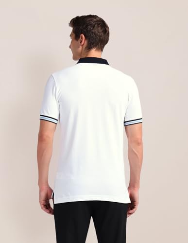 Image of U.S. Polo ASSN. Solid Slim Fit Polo T Shirts for Men - 100% Cotton, Half Sleeve Mens Tshirt