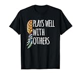 Funny Plays Well with Others Upside Down Pineapple Swinger T-Shirt
