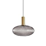 I-xun Pendant Light Fixtures Modern Pendant Lighting for Kitchen Island Farmhouse Striped Glass Pend